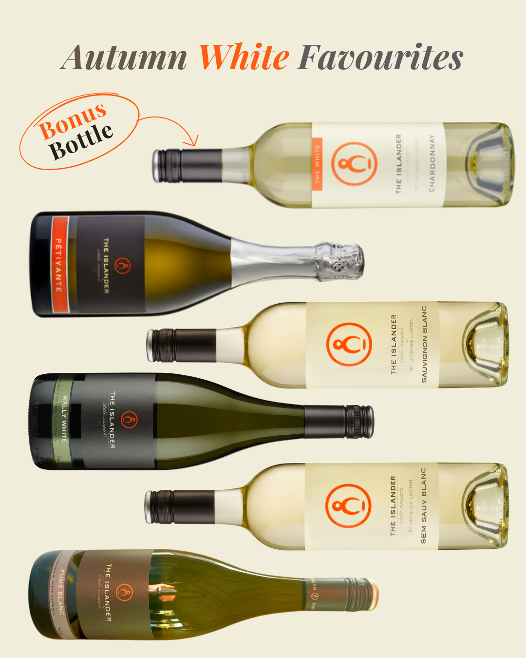 Autumn White Favourites Wine Pack by The Islander Estate Vineyards